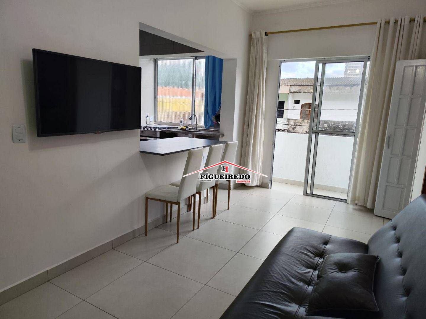 Apartamento com 2 dormitórios à venda, 50 m² por R$ 300.000,00 - Canto do Forte - Praia Grande/SP