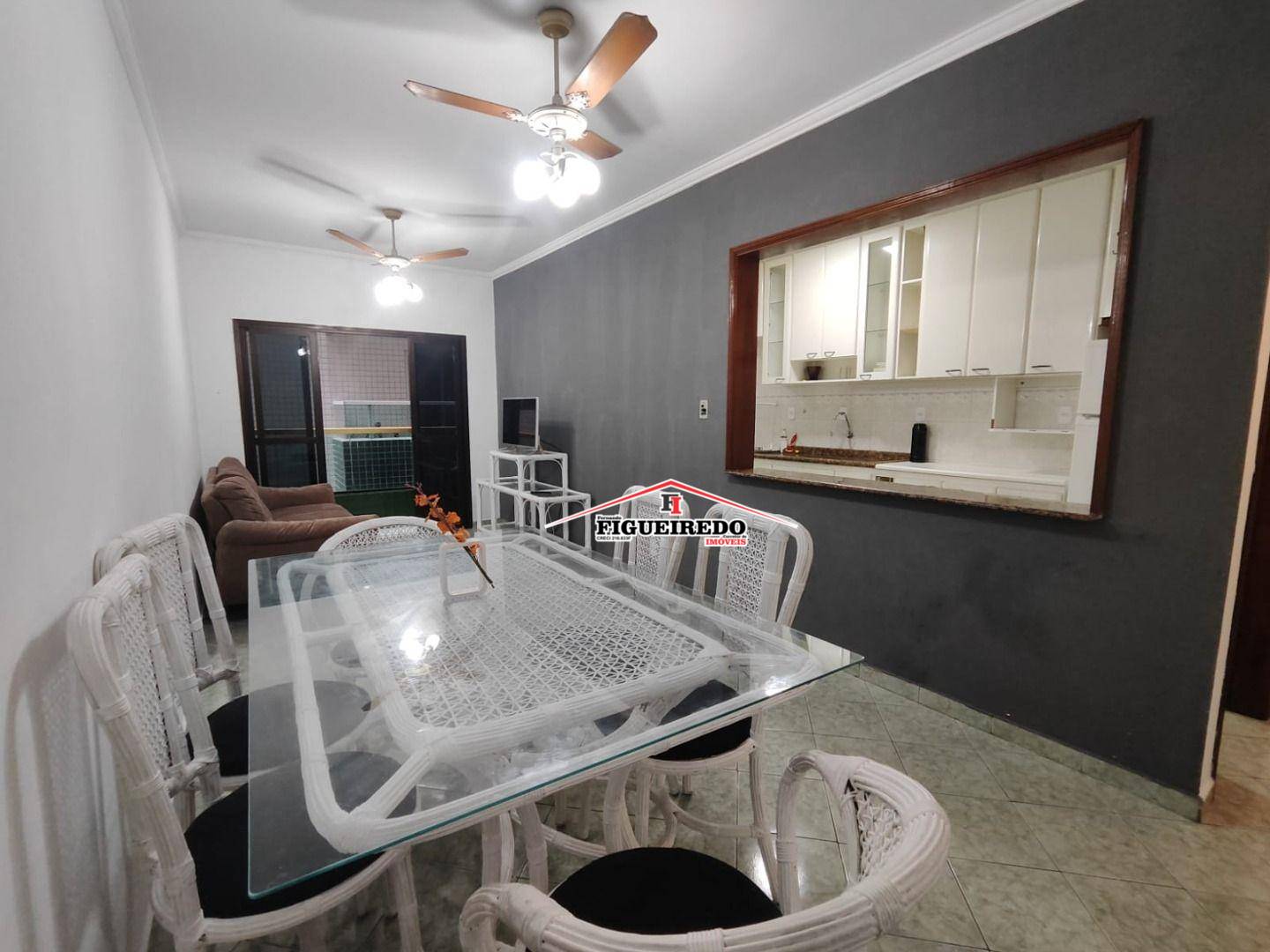 Apartamento com 2 dormitórios para alugar, 78 m² por R$ 3.800,02/mês - Canto do Forte - Praia Grande/SP